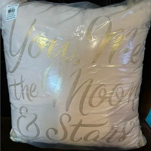 You Me the Moon and Stars pillow